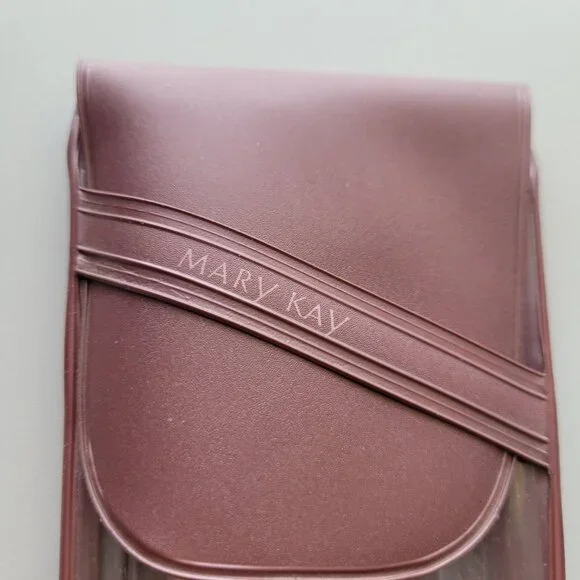 Vintage Mary Kay 5 Piece Clear Makeup Brush Set Travel Pouch SEALED - Picture 8 of 8